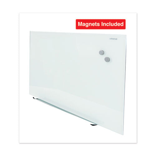 Image of Universal® Frameless Magnetic Glass Marker Board, 36" x 24", Translucent Frost Surface