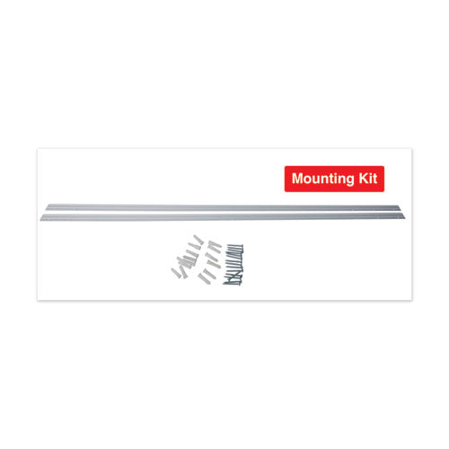Image of Universal® Frameless Magnetic Glass Marker Board, 48" x 36", White Surface