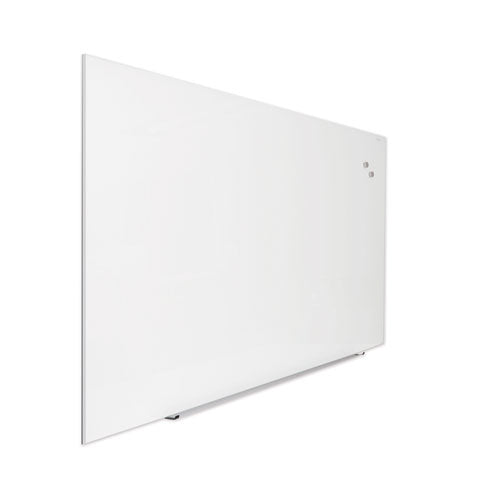 Image of Universal® Frameless Magnetic Glass Marker Board, 72" x 48", White Surface