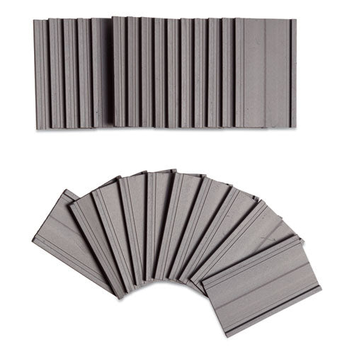 Image of U Brands Magnetic Card Holders, 2 X 1, Black, 25/pack