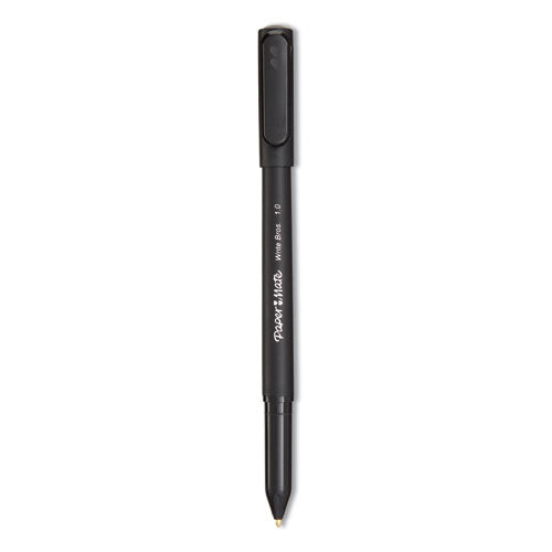 Image of Paper Mate® Write Bros. Ballpoint Pen, Stick, Medium 1 Mm, Black Ink, Black Barrel, Dozen