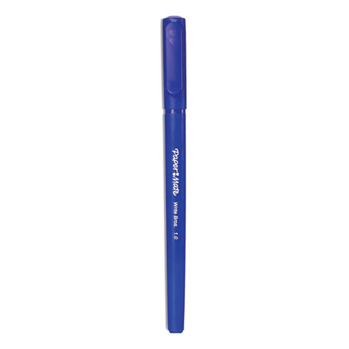 Image of Paper Mate® Write Bros. Ballpoint Pen Value Pack, Stick, Medium 1 Mm, Blue Ink, Blue Barrel, 60/pack
