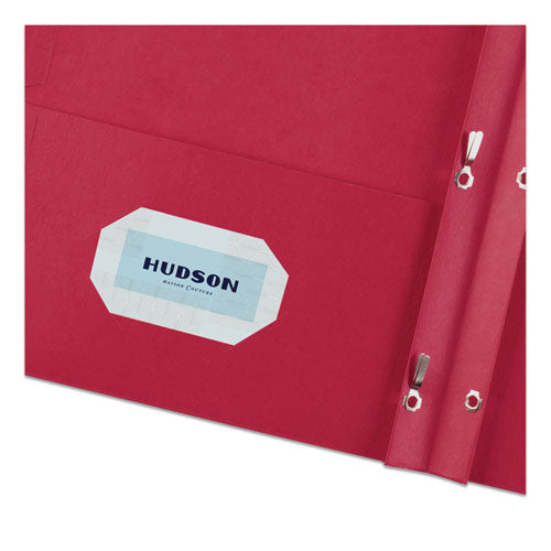Image of Avery® Two-Pocket Folder, Prong Fastener, 0.5" Capacity, 11 X 8.5, Red, 25/box