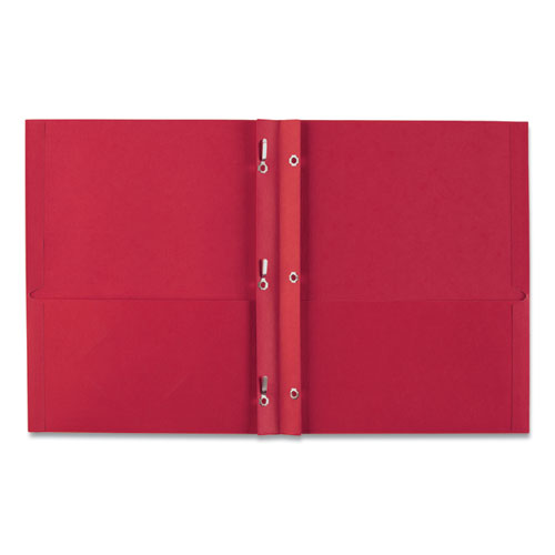 Image of Avery® Two-Pocket Folder, Prong Fastener, 0.5" Capacity, 11 X 8.5, Red, 25/box