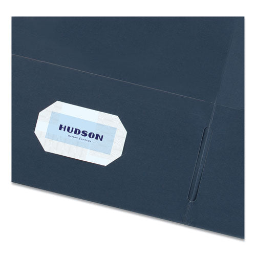 Image of Avery® Two-Pocket Folder, 40-Sheet Capacity, 11 X 8.5, Dark Blue, 25/box