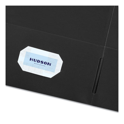Image of Avery® Two-Pocket Folder, 40-Sheet Capacity, 11 X 8.5, Black, 25/box