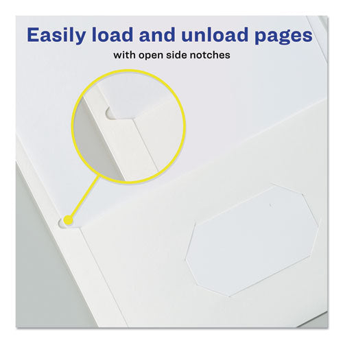 Image of Avery® Two-Pocket Folder, 40-Sheet Capacity, 11 X 8.5, White, 25/box