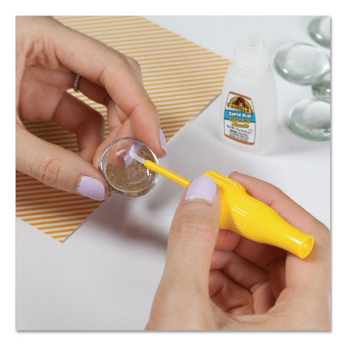 Image of Gorilla® Super Glue With Brush And Nozzle Applicators, 0.35 Oz, Dries Clear