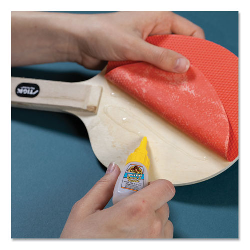 Image of Gorilla® Super Glue With Brush And Nozzle Applicators, 0.35 Oz, Dries Clear