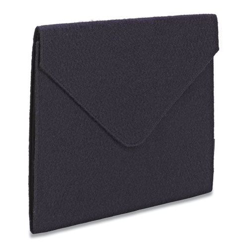 Image of Smead Soft Touch Cloth Expanding Files, 2" Expansion, 1 Section, Snap Closure, Letter Size, Dark Blue