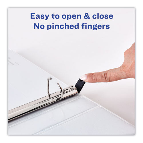 Image of Avery® Heavy-Duty Non Stick View Binder With Durahinge And Slant Rings, 3 Rings, 1" Capacity, 11 X 8.5, White, 4/pack