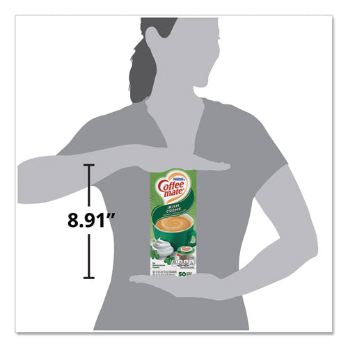 Image of Coffee mate® Liquid Coffee Creamer, Irish Cream, 0.38 oz Mini Cups, 50/Box, 4 Boxes/Carton