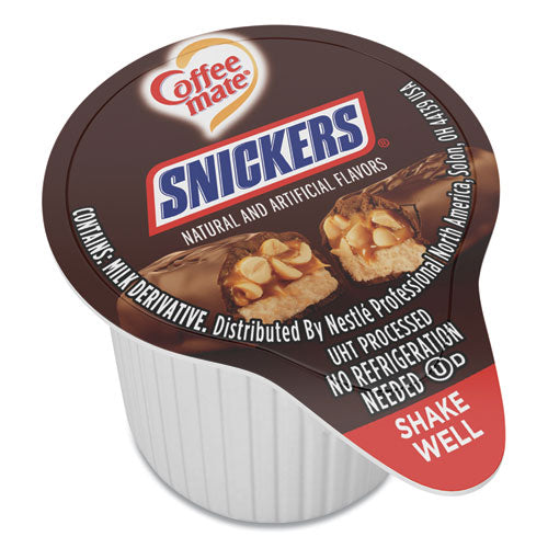 Image of Coffee mate® Liquid Coffee Creamer, Snickers, 0.38 oz Mini Cups, 50/Box