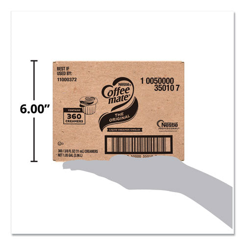 Image of Coffee mate® Liquid Coffee Creamer, Original, 0.38 Oz Mini Cups, 360/carton