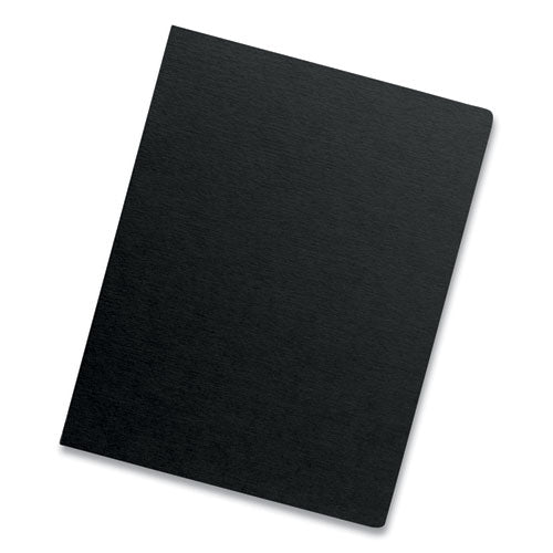 Image of Fellowes® Futura Presentation Covers for Binding Systems, Opaque Black, 11.25 x 8.75, Unpunched, 25/Pack