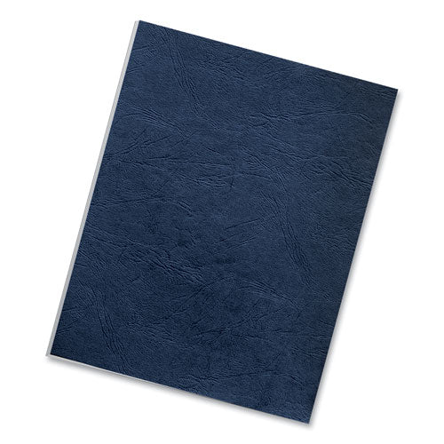 Image of Fellowes® Classic Grain Texture Binding System Covers, 11 X 8.5, Navy, 50/pack