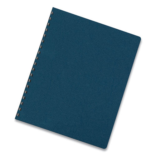 Image of Fellowes® Executive Leather-Like Presentation Cover, Navy, 11.25 x 8.75, Unpunched, 50/Pack
