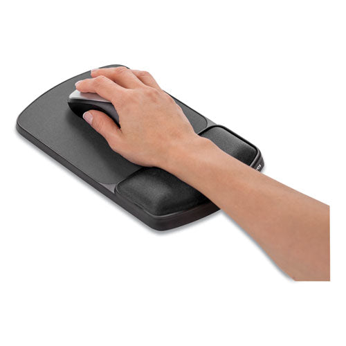 Image of Fellowes® Gel Mouse Pad with Wrist Rest, 6.25 x 10.12, Graphite/Platinum