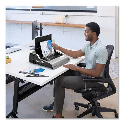 Image of Fellowes® Galaxy 500 Electric Comb Binding System, 500 Sheets, 19.63 X 17.75 X 6.5, Gray