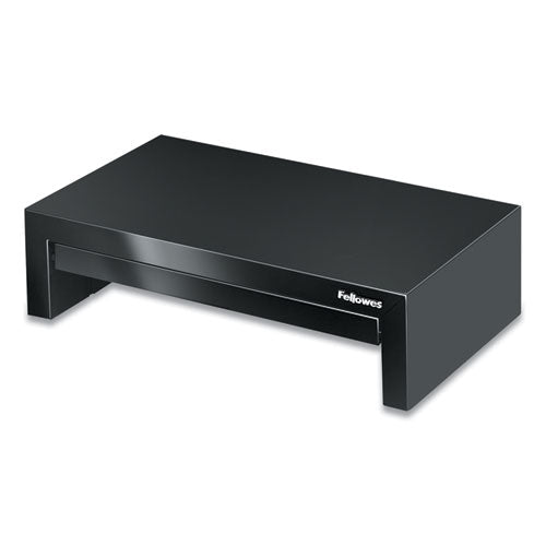 Image of Fellowes® Designer Suites Monitor Riser, For 21" Monitors, 16" X 9.38" X 4.38" To 6", Black Pearl, Supports 40 Lbs