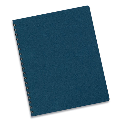 Image of Fellowes® Executive Leather-Like Presentation Cover, Navy, 11.25 x 8.75, Unpunched, 50/Pack