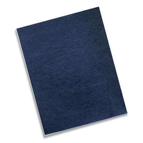Image of Fellowes® Classic Grain Texture Binding System Covers, 11 X 8.5, Navy, 50/pack