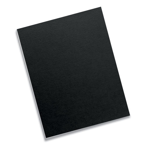 Image of Fellowes® Futura Presentation Covers for Binding Systems, Opaque Black, 11 x 8.5, Unpunched, 25/Pack