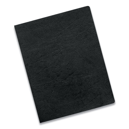 Image of Fellowes® Executive Leather-Like Presentation Cover, Black, 11.25 x 8.75, Unpunched, 50/Pack