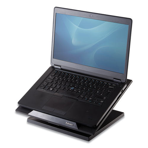 Image of Fellowes® Designer Suites Laptop Riser, 13.19" X 11.19" X 4", Black Pearl, Supports 25 Lbs