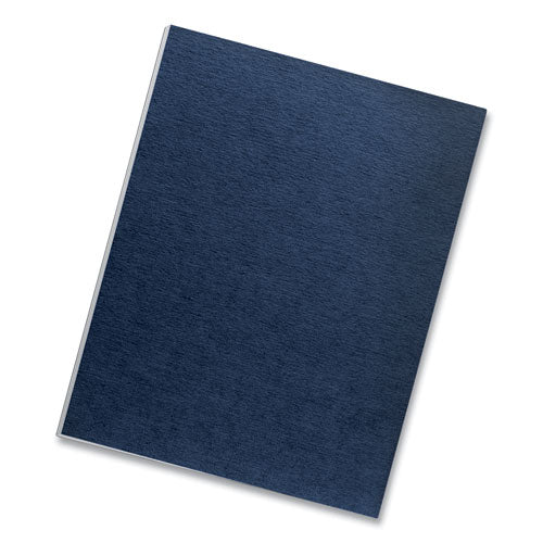 Image of Fellowes® Expressions Linen Texture Presentation Covers for Binding Systems, Navy, 11 x 8.5, Unpunched, 200/Pack