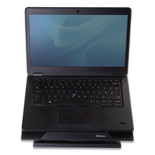 Image of Fellowes® Designer Suites Laptop Riser, 13.19" X 11.19" X 4", Black Pearl, Supports 25 Lbs