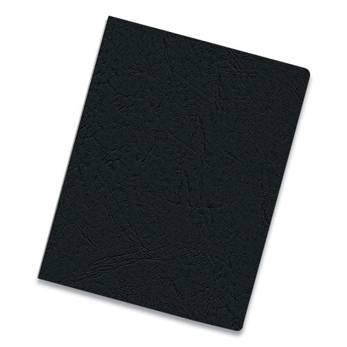 Image of Fellowes® Expressions Classic Grain Texture Presentation Covers for Binding Systems, Black, 11.25 x 8.75, Unpunched, 200/Pack