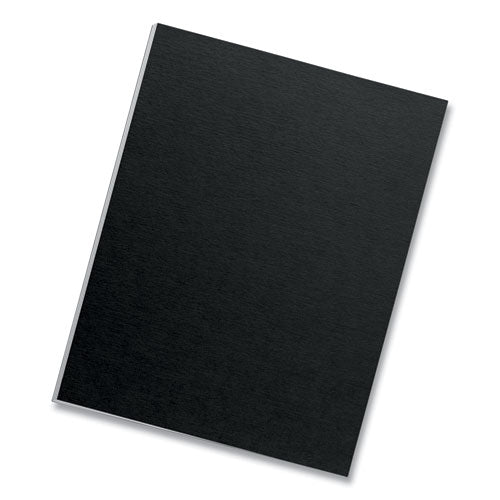 Image of Fellowes® Futura Presentation Covers for Binding Systems, Opaque Black, 11 x 8.5, Unpunched, 25/Pack
