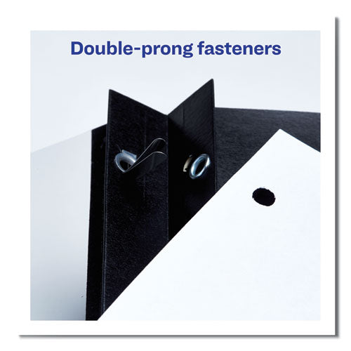 Image of Avery® Durable Clear Front Report Cover, Prong Fastener, 0.13" Capacity, 8.5 X 11, Clear/blue, 25/box