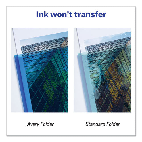 Image of Avery® Lay Flat View Report Cover, Flexible Fastener, 0.5" Capacity, 8.5 X 11, Clear/gray