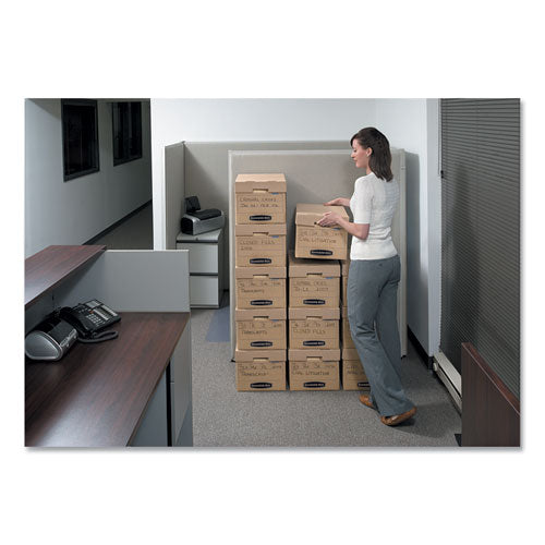 Image of Bankers Box® Filing Box, Letter/legal Files, 13" X 16.25" X 12", Kraft, 25/carton
