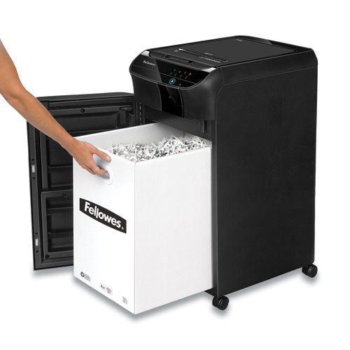 Image of Fellowes® Automax 350c Auto Feed Cross-Cut Shredder, 350 Auto/12 Manual Sheet Capacity