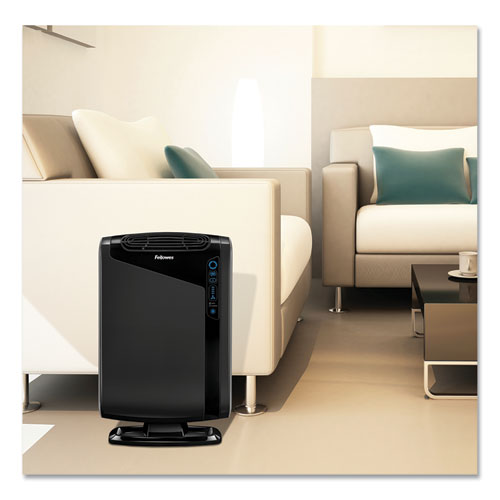 Image of Fellowes® HEPA and Carbon Filtration Air Purifiers, 300 to 600 sq ft Room Capacity, Black