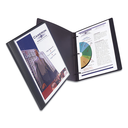 Image of Avery® Lay Flat View Report Cover, Flexible Fastener, 0.5" Capacity, 8.5 X 11, Clear/gray