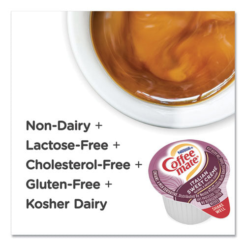 Image of Coffee mate® Liquid Coffee Creamer, Italian Sweet Cream, 0.38 oz Mini Cups, 50/Box