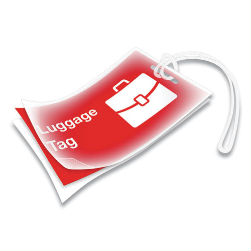 Image of Fellowes® Laminating Pouches, 5 Mil, 4.25" X 2.5", Gloss Clear, 50/pack