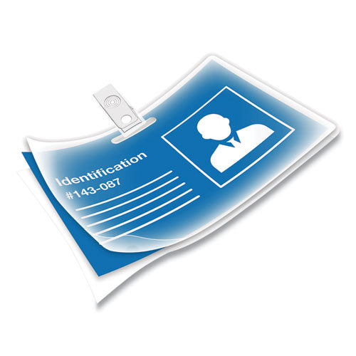 Image of Fellowes® Laminating Pouches, 7 Mil, 3.88" X 2.63", Gloss Clear, 100/pack