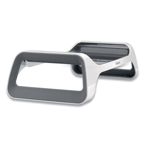 Image of Fellowes® I-Spire Series Monitor Lift, 20" X 8.88" X 4.88", White/gray, Supports 25 Lbs