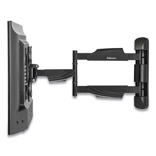Image of Fellowes® Full Motion Tv Wall Mount, 16.25w X 19.75d X 17.87h, Black