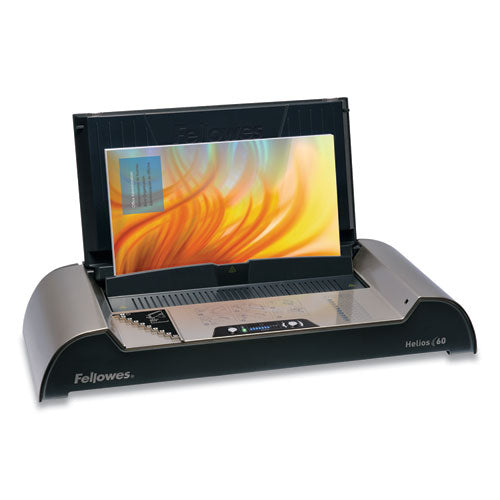 Image of Fellowes® Helios 60 Thermal Binding Machine, 600 Sheets, 20.88 X 9.44 X 3.94, Platinum/graphite
