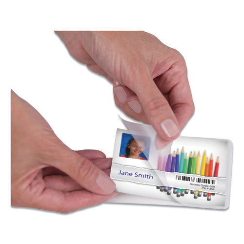 Image of Fellowes® Laminating Pouches, 5 Mil, 3.88" X 2.63", Gloss Clear, 25/pack