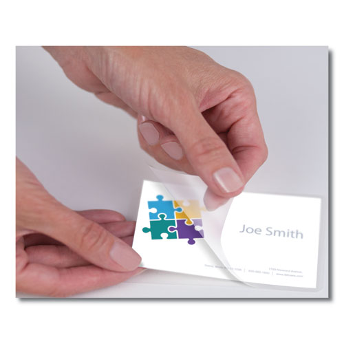 Image of Fellowes® Laminating Pouches, 5 Mil, 3.75" X 2.25", Gloss Clear, 100/pack