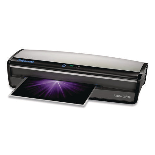 Image of Fellowes® Jupiter 2 125 Laminator, 6 Rollers, 12" Max Document Width, 10 mil Max Document Thickness