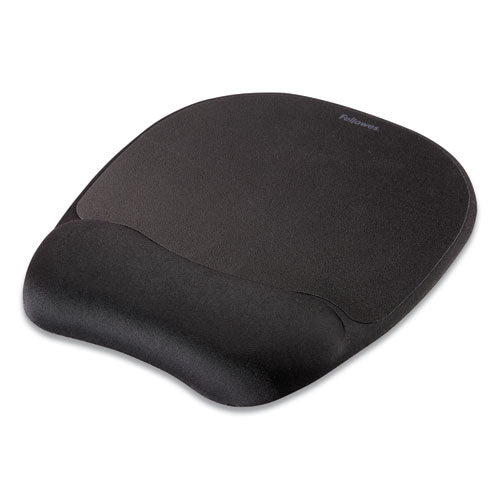 Image of Fellowes® Memory Foam Mouse Pad with Wrist Rest, 7.93 x 9.25, Black