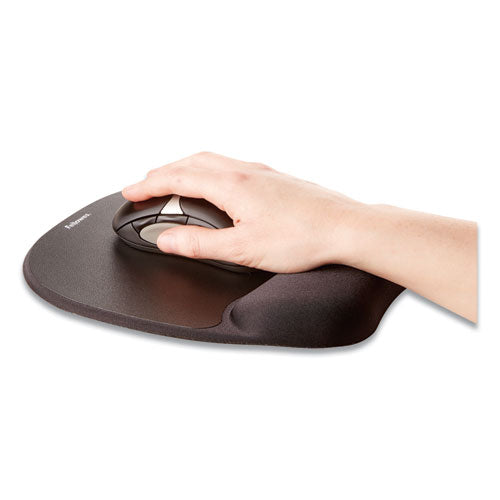 Image of Fellowes® Memory Foam Mouse Pad with Wrist Rest, 7.93 x 9.25, Black